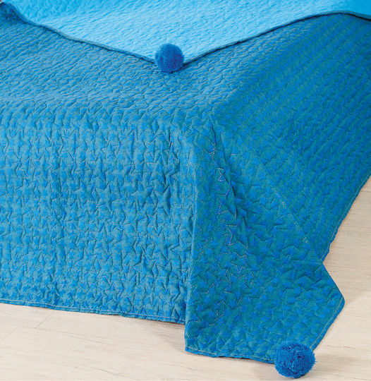 Borea Kids Quilt Single Blue Stars 160x240cm