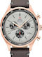 Swiss Military by Chrono Men's Watch 42mm Chronograph Battery with Brown Leather Strap