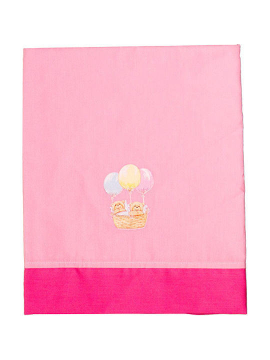 Mother Baby Balloon Baby Sheet Cradle Cotton Pink 65x110cm