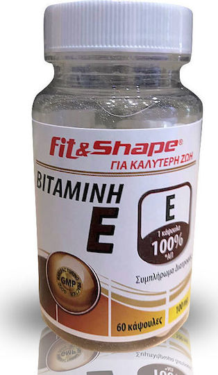 Fit & Shape Vitamin E Vitamin for the Skin & Antioxidant Action 100mg 60 caps