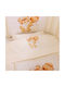 Mother Baby Brownies Baby Sheets Set Crib Cotton Fitted Beige 70x140cm 3pcs