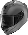 Shark Spartan GT Blank Anthracite Matt Motorcycle Helmet Full Face ECE 22.05 with Pinlock and Sunvisor HE7051EL