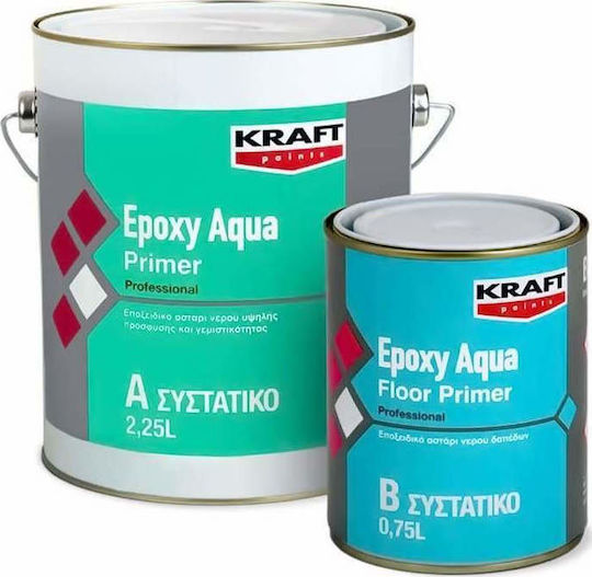 Kraft Epoxy Aqua Primer Primer Epoxy Water Primer 2C Transparent Suitable for Construction Materials / Metal 3lt