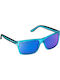 CressiSub Rio Men's Sunglasses with Blue Plastic Frame and Blue Mirror Lens XDB100107