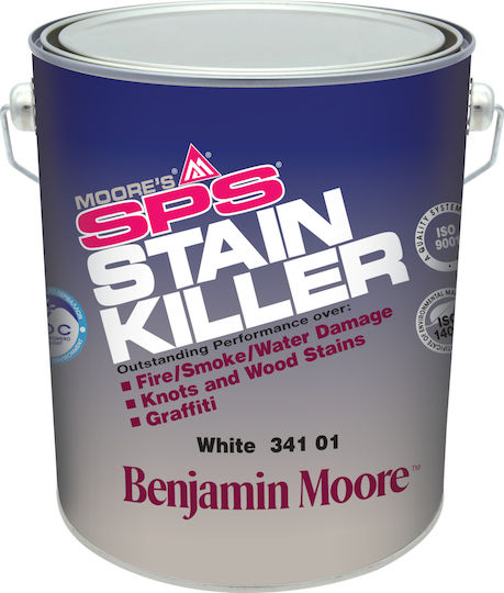 Benjamin Moore 341 Stain Killer Υπόστρωμα Λευκό Κατάλληλο για Γυψοσανίδα / Ξύλο / Τοιχοποιία 2.5lt