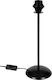 VK Lighting Metal Table Lamp for Socket E27 with Black Shade and Base