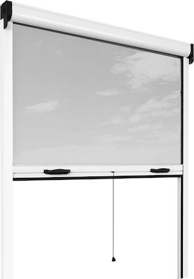 Bormann BPN3200 Moskitonetz Fenster Vertikale Bewegung Weiß aus Fiberglas 160x100cm 027270