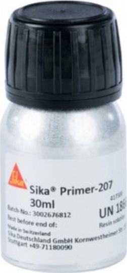 Sika Primer 207 Грунд с разтворител Черно Подходящ за Стъкло / Пластмаса - PVC 0.03лт