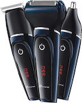 Gemei Set Wiederaufladbare Haarschneidemaschine Blau GM-565