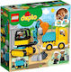 Lego Duplo Truck & Tracked Excavator pentru 2+ ani