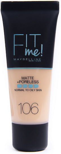 Maybelline Fit Me Matte + Poreless Foundation 106 Peach 30ml