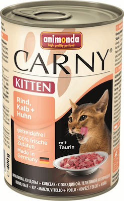 Animonda Carny Kitten Wet Food for Kittens In Can with Beef / Chicken 1pc 400gr