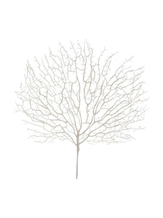 Inart Artificial Decorative Branch White 65cm 1pcs