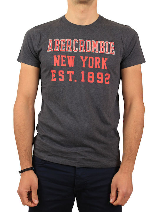 Abercrombie & Fitch Men's Short Sleeve T-shirt Gray