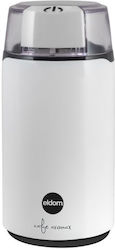Eldom Electric Coffee Grinder 200W for 40gr Beans White