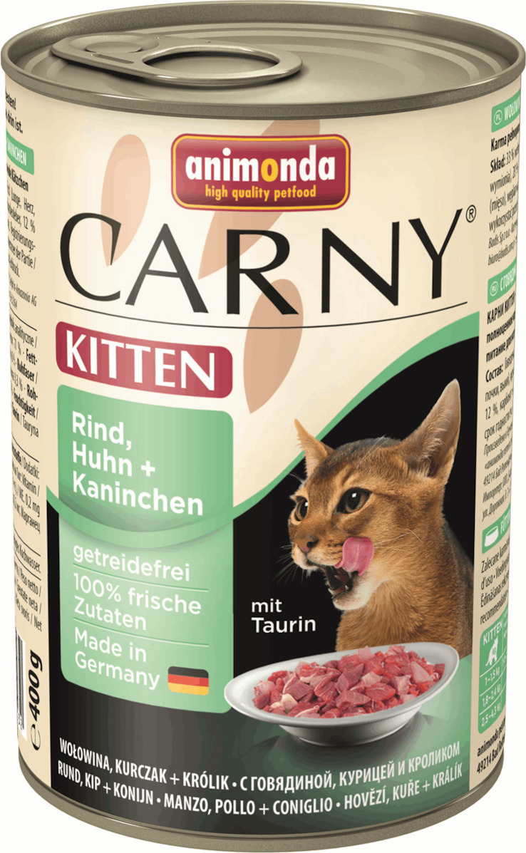 Carny kitten clearance food