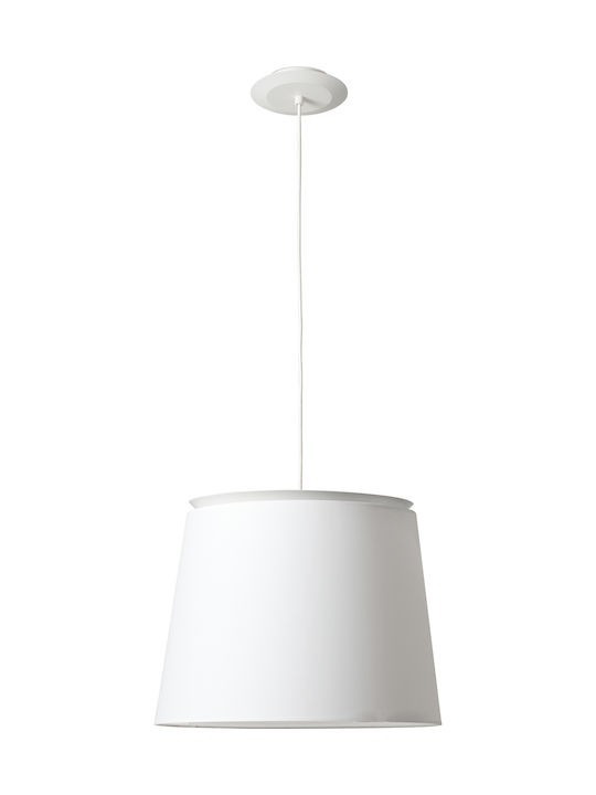 Faro Barcelona Savoy Hängende Deckenleuchte Einfaches Licht für Fassung E27 Weiß