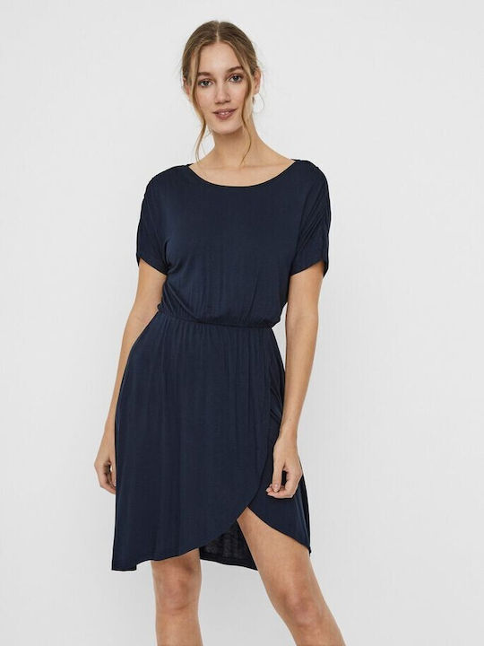 Vero Moda Sommer Mini Kleid Navy