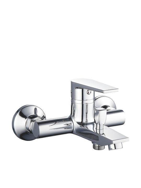Bormann Elite BTW3010 Αναμεικτική Μπαταρία Μπανιέρας Πλήρες Σετ Ασημί