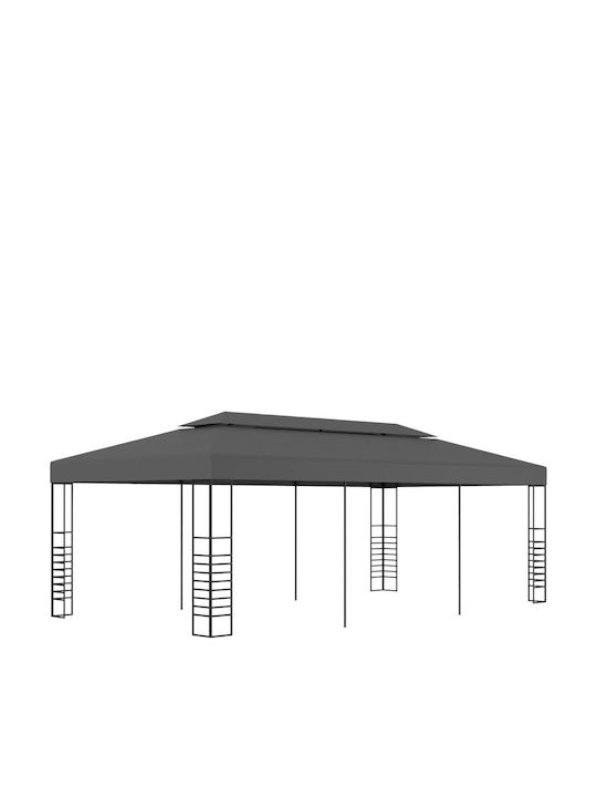 vidaXL Κιόσκι Κήπου Ανθρακί 6x3m