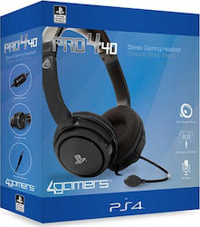 4Gamers PRO4-40 Über Ohr Gaming-Headset mit Verbindung 3,5mm Schwarz