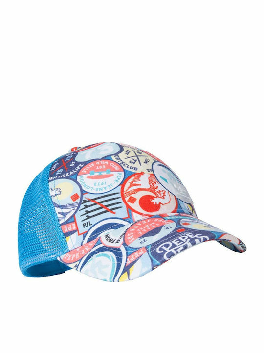 Pepe Jeans Kids' Hat Jockey Fabric Light Blue