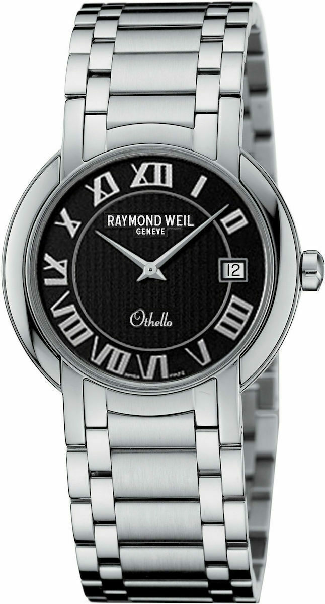 Raymond Weil Othello Men's Watch Battery with Silver Metal
