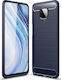 Hurtel Carbon Back Cover Μπλε (Redmi Note 9S / Note 9 Pro)