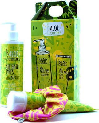 Aloe Colors Women's Hair Care Set All Hair Types with Shampoo / Mask / Accessories 3pcs