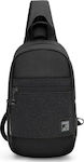 Arctic Hunter Sling Bag with Zipper, Internal Compartments & Adjustable Strap Black 19.5x4x31cm