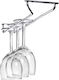 Emuca Metallic Mounted Glass Holder Rack with Length 28cm