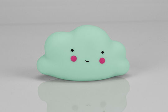 Interbaby Led Kids Decorative Lamp Cloud Blue 15.5x8.3x9.2εκ.