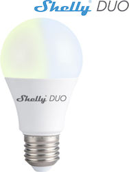 Shelly Smart Duo LED 9W E27 Ρυθμιζόμενο Λευκό