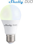 Shelly Duo Smart Λάμπα LED 9W για Ντουί E27 Ρυθμιζόμενο Λευκό 800lm Dimmable