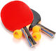 Meteor Σετ Ρακέτες Ping Pong για Αρχάριους Παίκτες