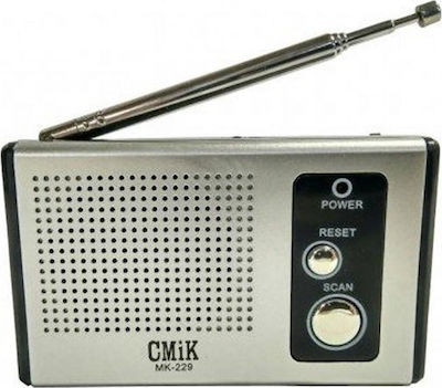 CMiK MK-229 Mini Radio Battery Silver