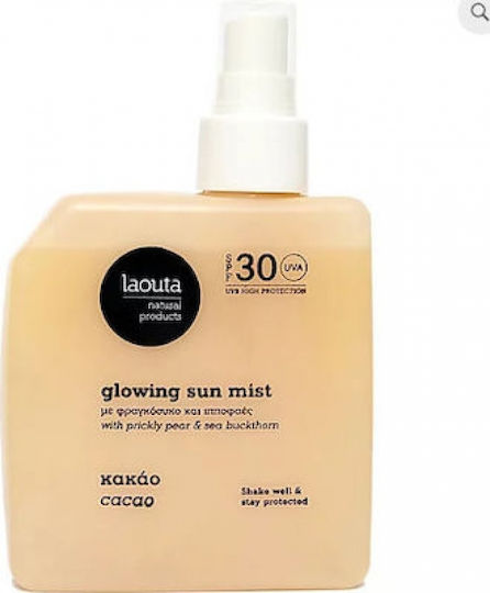 Laouta Natural Products Κακάο Αντηλιακό Mist Σώματος SPF30 200ml