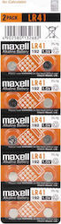 Maxell L736F/AG3/192 Αλκαλικές Μπαταρίες Ρολογιών LR41 1.5V 10τμχ