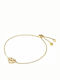 Michael Kors Bracelet Chain made of Silver Gold Plated with Zircon