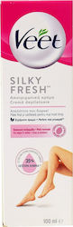 Veet Silky Fresh Κρέμα Αποτρίχωσης Σώματος για Κανονικές Επιδερμίδες 100ml