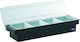 Piazza Condiment Dispenser with 4 Compartments with Dimension 49x15x9cm