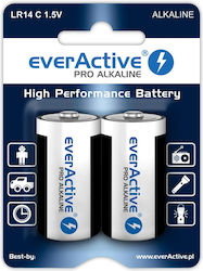 EverActive Pro Baterii Alcaline C 1.5V 2 Buc EVLR14-PRO