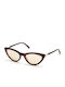 Guess Women's Sunglasses With Black Tartaruga Horn-Rimmed Frame And Yellow Lens GU3053 52G