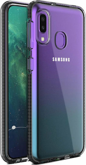 Hurtel Spring Задна корица Силикон 1мм Черен (Galaxy A20e)