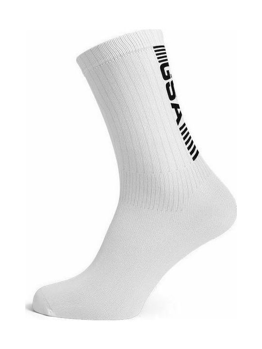 GSA Superlogo Αθλητικές Κάλτσες Λευκές 1 Ζεύγος