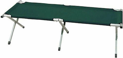 Faltbar Campingbett ohne Matratze Aluminium Einzelbett 188x65cm.