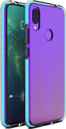 Hurtel Spring Umschlag Rückseite Silikon 1mm Hellblau (Huawei P Smart 2019)