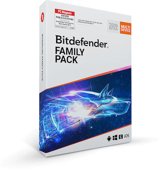 BitDefender Family Pack für 15 Geräte und 2 Jahre Nutzung (Elektronische Lizenz)