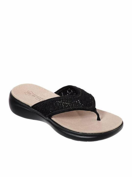 On The Go Luxe Queen Bee Σαγιονάρες με Πλατφόρμα σε Μαύρο Χρώμα