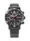 Wenger Roadster Uhr Chronograph Batterie mit Schwarz Metallarmband